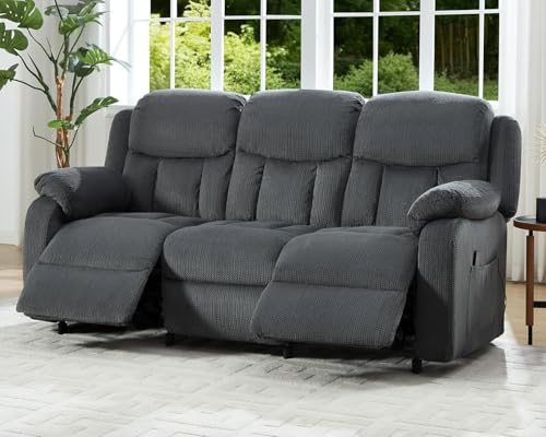 Jocisland Reclining Couch, Power Reclining Sofa with Dual Wingback, 3 Seater Recliner Sofa, Recliner...
