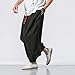 Mens Hip Hop Harem Pants Fashion Solid Color Oversized Tapered Pants Casual Comfy Elastic Drawstring Baggy Trouser