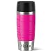 Produktbild Emsa Isolierbecher MIT Gravur (z.B. Namen) 360ml TRAVEL Mug Himbeere pink mit persönlicher Rundgravur, Travelmug Kaffee & Tee Thermo to-go-Becher mit Quick Press Verschluss 100% auslaufsicher