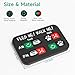 YAUYIK Pet Feeding Reminder, Magnetic Reminder Sticker, AM/PM Daily Indication Chart Feed/Walk Your Pets, Fridge Magnets and Double Sided Tape, Helps You to Track Pet Feeding & Walking (Black)