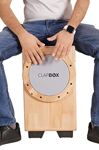 image for Clapbox Cajon Drum Birch Wood (Full Size) - NOT MADE IN CHINA - 3-in-1