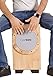 Clapbox Cajembe Cajon (4 Instrumente in 1) - Kautschukholz (H:50 W:30 L:30) 3 interne Snares, Natur
