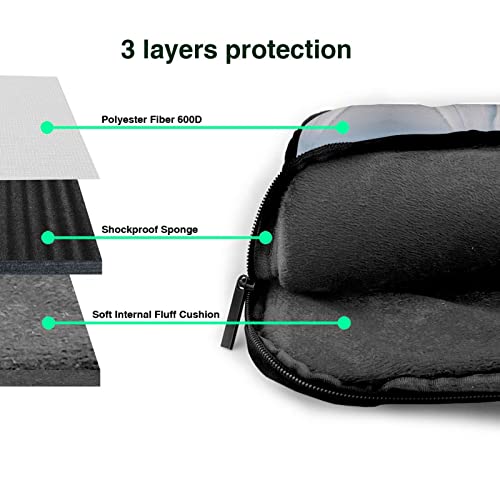 Bolso Maletín para Laptop Unisex 14 Pulgadas Negro miniatura 6