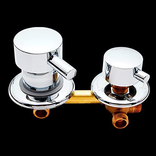 2/3/4/5 Way 10/12.5/14.5cm Brass Shower Mixer Taps Hot And Cold Water Mixer Valve Diverter G1/2" Switch Control Mixer Tap For Shower Room,10cm,3 Way