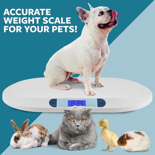 Image of Smart Weigh Baby & Pet Scale, 44 lb Capacity, Newborn, Puppy, Kitten & Cat