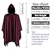 HiiFeuer Medieval Corduroy Hooded Cloak with Adjustable Brooch, Fantasy Poncho Renaissance Costume Cape Ren Faire Cosplay（Red）