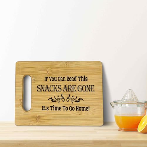 Tabla de cortar de bambú Funny con diseño rectangular, 29.72 cm x 19.56 cm x 1.17 cm miniatura 5