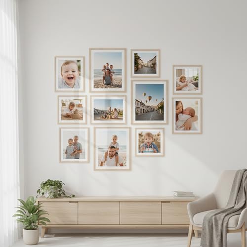 Image of kotart Photo Frame For Wall decoration | Wooden Frames For living room Office | Aesthetic Frames For Wall Decor Gifts | Photo frame for Home Decor Bedroom | Set of 11
