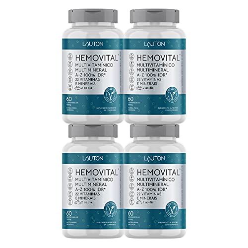 Combo 4 Hemovital Polivitaminico Multivitaminico A Z Lauton