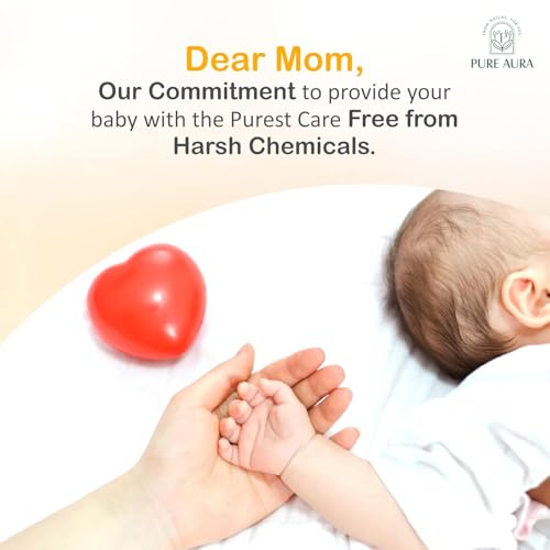 Image of Pure Aura Baby Sunscreen 50 gm | SPF 30 Kids Sunscreen | 100% Mineral & Ayurvedic | Chemical-Free | Outdoor Safe | Sensitive Skin Friendly | Doctors Recommended | 6M to 8 Yrs