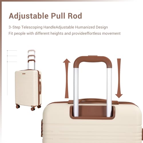 Image of Hardside 6-Piece Luggage Sets 16 inch20 inch24 inch28 inch with TSA Lock | ABS+PC, Double Spinner Wheels,Underseat Duffel Bag