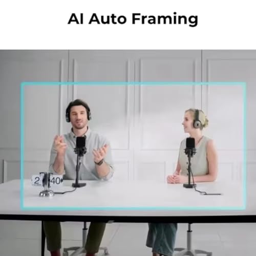 Webcam 4K IA autofocus micro omnidirectionnel reduction bruit visioconference