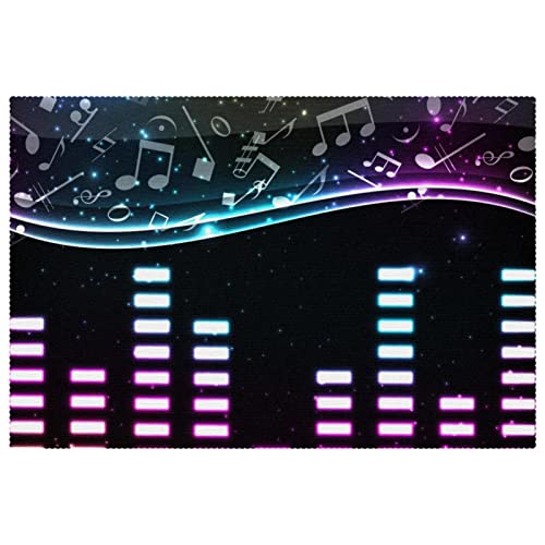 Set de table notes de musique résistant à la chaleur pour protéger votre table