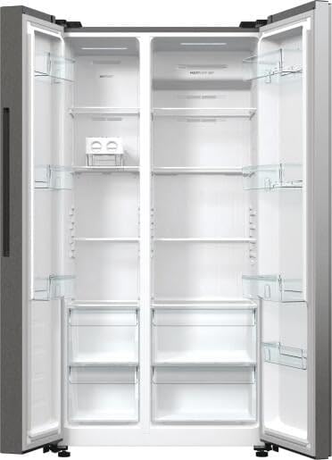 Gorenje NRR 9185 DAXL Side by Side - Frigorifero congelatore, EEK D, capacità totale di 550 litri, No Frost Plus, sistema di raffreddamento MultiFlow, ConvertActive, FastFreeze, display LED, acciaio