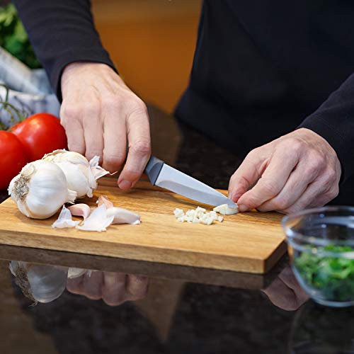 Glad Paring Knife Set, Pack Of 4 | Sharp Stainless Steel Blades With Non-Slip Handles | 3.5-Inch Kitchen Knives For Cutting Vegetables And Peeling Fruit #TOP4