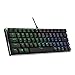 Price comparison product image Cooler Master SK620 Wired Gaming Keyboard - Compact 60% Layout, Flat Mechanical Switches, RGB Lighting Per Button, On-the-Fly Control, MacOS/Windows Compatible - QWERTZ, DE Keyboard