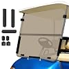 Yamaha Golf Cart Foldable Windshield 3/16 (5MM) Thicken for 1995-2003 Yamaha G14 G16 G19 Gas and Electric Models with 11 Strut,Anti-UV Shatterproof Scratch-Resistant Tinted Windscreen