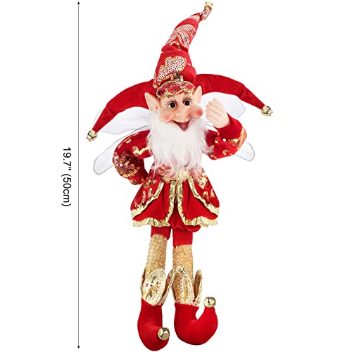 Abxmas Christmas Elf, Elf Christmas Decor With Lanyards, Movable Elves Packed In Gift Boxes For Christmas Decorations For Children's Gifts #TOP1