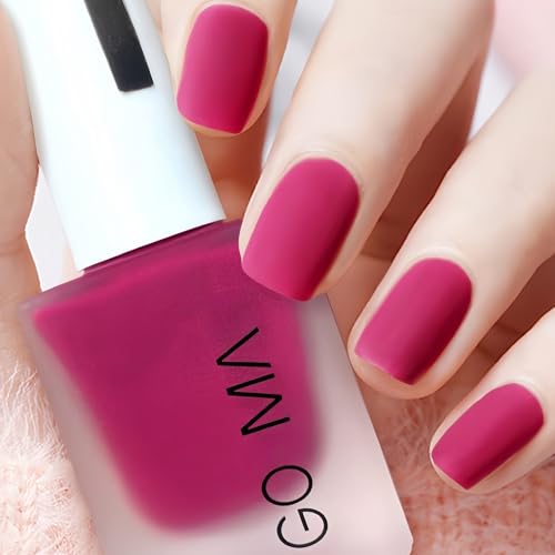 Mauve Matte Nail Polish, Matte Dusty Rose Pink Polish Color, Fast...