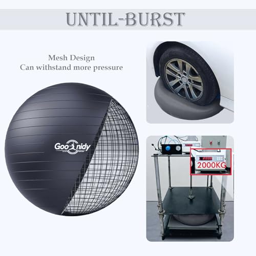 Image of Soft Exercise Ball, Yoga Pregnancy Ball Chair, Pilates Equipment with Pump