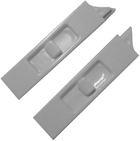 One Pair of Recessed White Window Sash Tilt Latches, 7380RB-WHITE