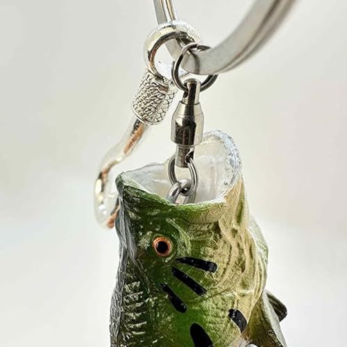 Pendentif Perche Poisson 3D pour décorer un portefeuille de pêcheur