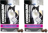 Nutramax Cosequin Joint Health Supplement for Cats - with Glucosamine, Chondroitin, and Omega-3, 60 Soft Chews (Pack of 2)
