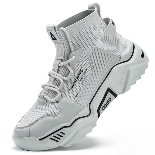 SANNAX Zapatos Deportivos para Hombre, Zapatillas Transpirables, Zapatos de Senderismo Ligeros, Zapatillas Altas, Zapatos de Fitness al Aire Libre, Calzado de Diseñador Informal