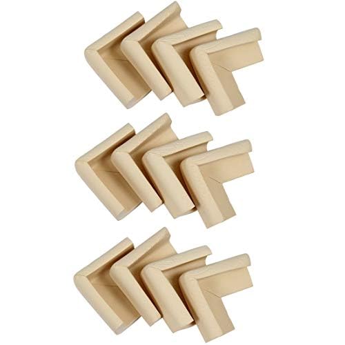 SYGA Pack of 12 Thick Baby Child Infant Kids Safety Safe Table, Desk. Furniture Corner Edge Cushions Guard Protectos (Cream)-image-41