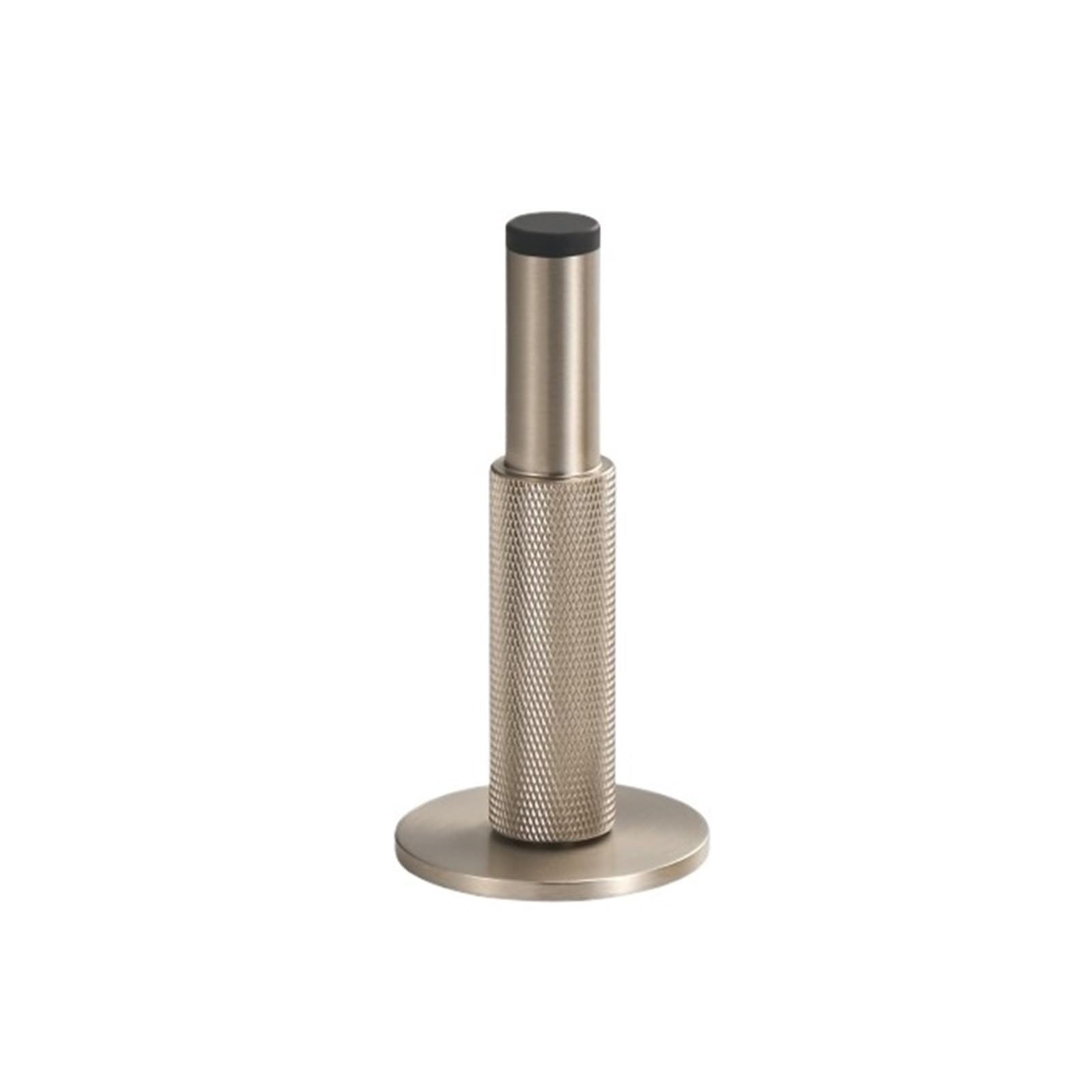 Vaqropnshrg Silver Brass Knurled Door Stop Bumper