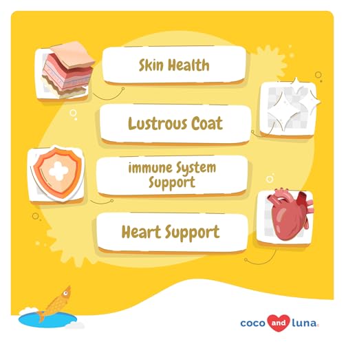 Omega 3 Fish Oil for Dogs – 90 Soft Chews – with Cod Liver Oil, Algae Oil, EPA & DHA Fatty Acids for Dog Shedding, Itchy, Dry Skin, Joint & Heart Support (Soft Chews) Omega 3 Fish Oil for Dogs – 90 Soft Chews – with Cod Liver Oil, Algae Oil, EPA & DHA Fatty Acids for Dog Shedding, Itchy, Dry Skin, Joint & Heart Support (Soft Chews)