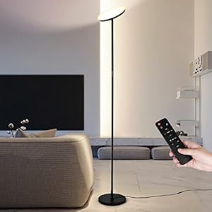 A.T.Lums 24W Lampadaire Noir