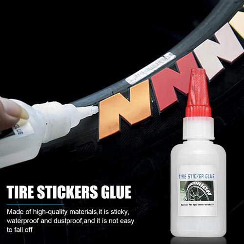 40ml Rubber Universal Car Tire Letter Stickers Personality Modified 3D Stereo Car Tires Stickers Tire Letter Decorative Stickers (40ml Rubber)