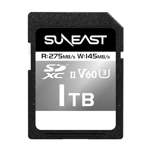 SUNEAST SDXCJ[h UHS-II V60 U3 4K UHD ULTIMATE PRO vtFbVi [J[h (V60 silver, 1TB)