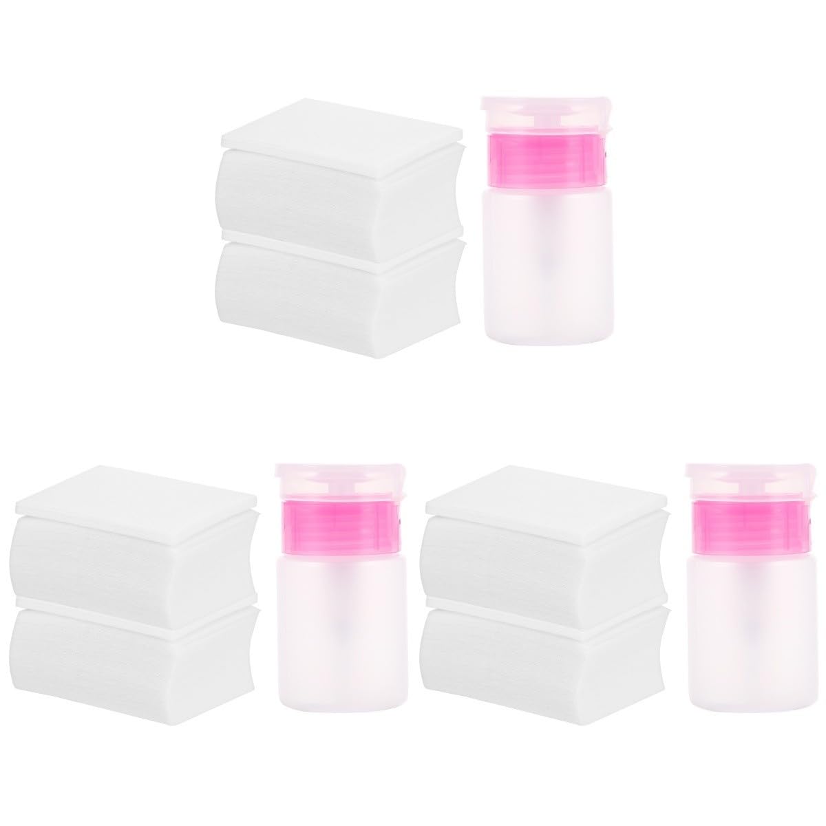 POPETPOP 1500stücke Nagellackentferner Pads Set Mit Nachfüllbarer Flasche Fusselfreie Maniküre-werkzeuge Für Zuhause Und Salon Praktische Nagelpflege Für