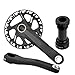 FYYDSCM Children MTB Crankset 110-160mm Crank 28T-38T Chainring Bicycle Parts(Crank and BB,150mm)