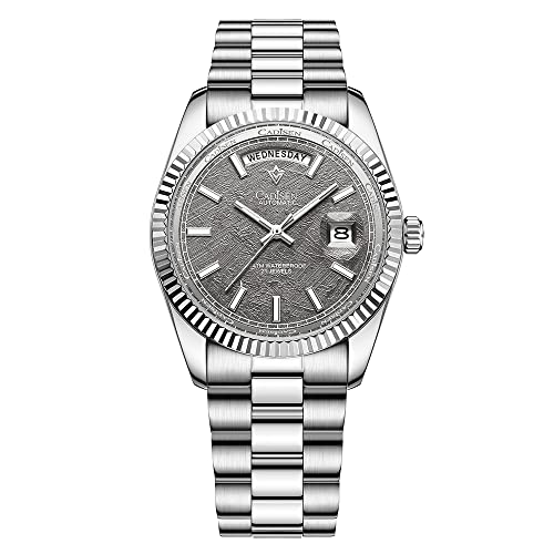 Montre automatique pour homme CA DISEN cadran gris 8215 étanche