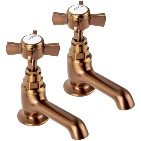 Elegant Victorian Rose Gold Basin Taps Cover