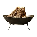 Köhko Malaga Recipiente para Hoguera Aprox. 50 x 50 x 24 cm Brasero con 3 Patas de Acero