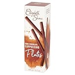 Elizabeth Shaw Dark Chocolate Cappuccino Flutes 105g – Rich Dark Chocolate Batons with Milk Chocolate and Coffee Centre – Indulgent Treat – Ideal for Gifting, Sharing, or Christmas Celebrations
