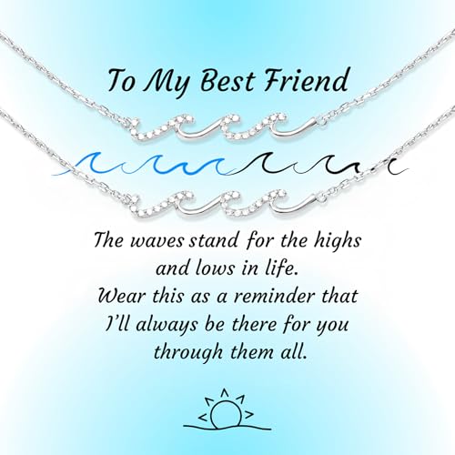 Lezmoii Best Friend Bracelet Silver Plated Friendship Bracelets for Women