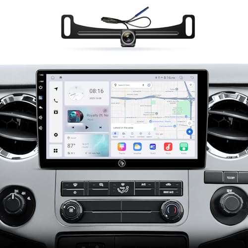 10.2 Inch Car Radio Stereo for Ford F150 (2004-2008) F250/F350/F450/F550 (2008-2016) with Android 13,Touch Screen,Carplay,Android Auto,4+64G,1080P Backup Camera,GPS Navigation,BT,SWC,FM,AM