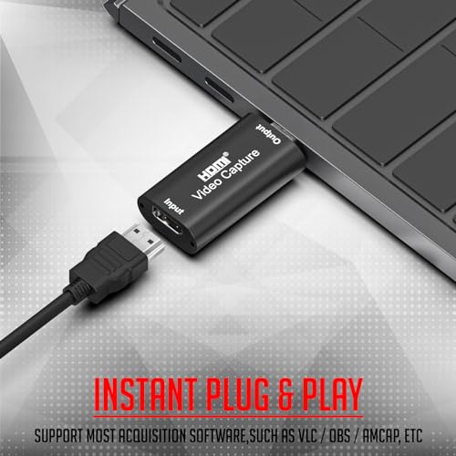 Lapster Speedy Video Capture Device HDMI to USB 2.0 for Gaming, Streaming, Compatible with Nintendo Switch, PS3/4, Xbox One, 4K HDMI Video Capture... - Image 2