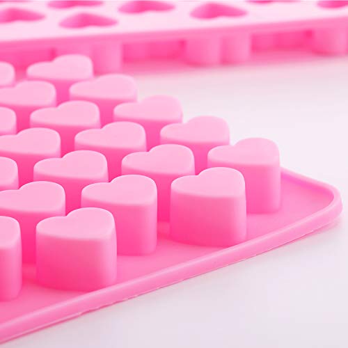 Tatuo 4 Pieces Heart Shape Silicone Molds Valentine's Chocolate Candy Molds Baking Jelly Mold For Party Cake Decoration #TOP4