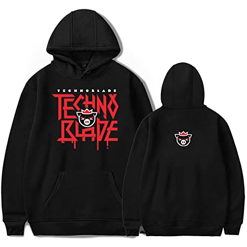 Technoblade Sweats à Capuche Adolescents Casual Hoodies pour Homme Femme Sweatshirt avec des Sacs pour Unisexe Cover