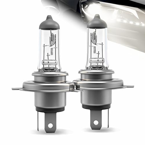 Wuzno 9003/H4 Headlight Bulb Halogen 12v 60/55w Standard 3800K Warm White 64193 12342 P43T Clear Light High Low Beam Replacement Super Bright 2 pack