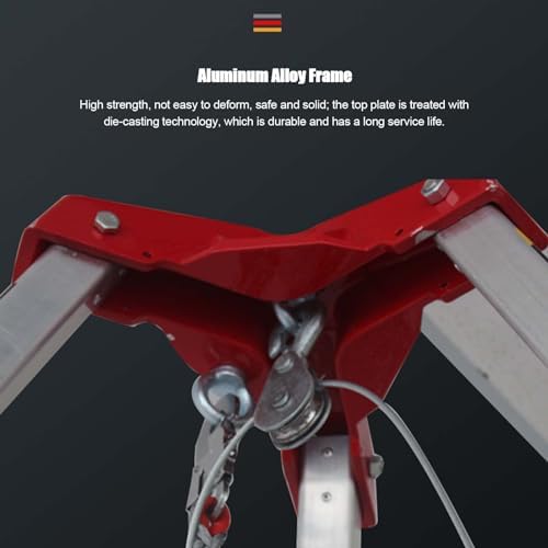 Emergency Rescue Tripod System with Self-Locking Winch - Fall Arrest Kits for Confined Spaces, Heavy Duty 1200/1800/2600lbs Load Capacity, Safety Equipment for Workers