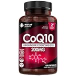 CoQ10 Supplement 200mg - Co Enzyme CQ10 120 Vegan Capsules 100% Pure and Naturally Fermented Ubiquinone Q10 High Strength Ubiquinone Coenzyme Q10 Coenzyme CoQ10 Supplement UK Made Ubiquinol
