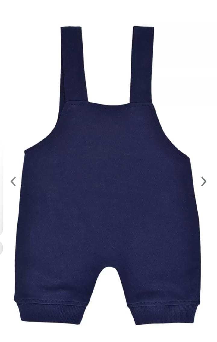 INDHRANI GARMENTS Dungaree for kids Half Sleeves Cotton Printed Jumpsuit Blue Outfits for Boys (Blue 6-12M) - Image 2 thumbnail
