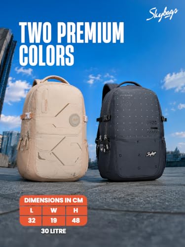 Image of Skybags Nextra Office Laptop Backpack for Men & Women | 30L Backpack with Rain Cover & Laptop Compartment | Office Backpack